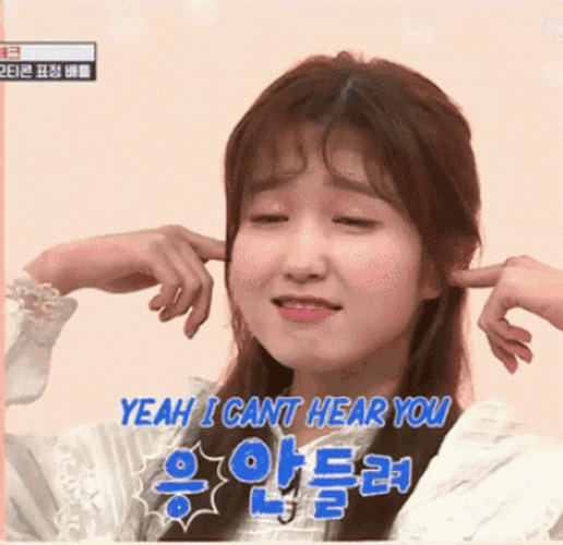 Cant Hear You IZONE Hitomi Honda GIF