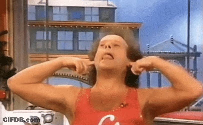 Cant Hear You Richard Simmons GIF