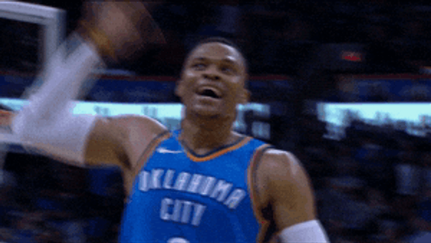 Cant Hear You Russell Westbrook GIF