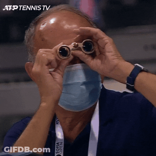 Cant Read Man Using Small Binoculars GIF