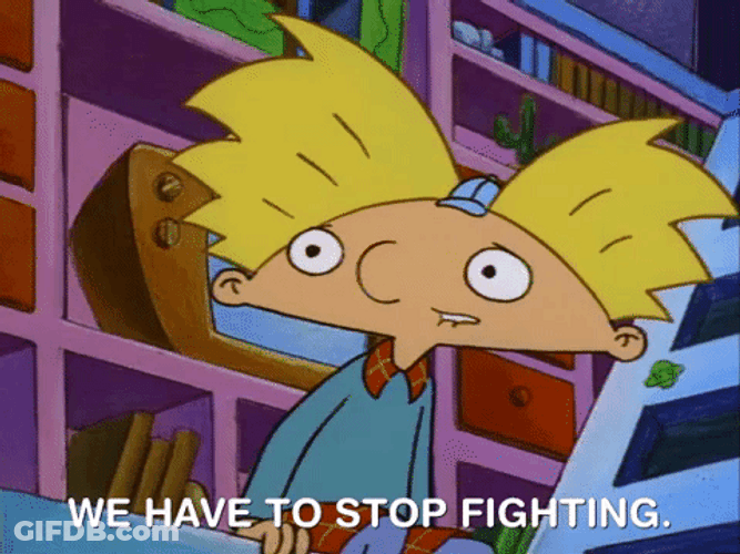 Cant We All Just Get Along Arnold Cartoon GIF