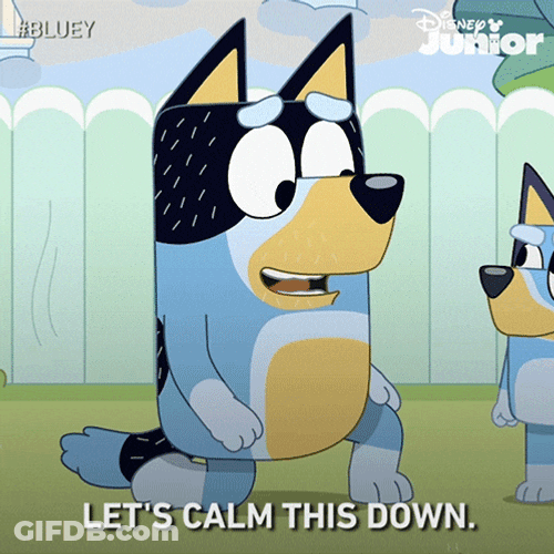 Cant We All Just Get Along Bandit Heeler GIF