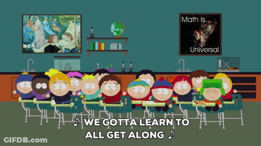 Cant We All Just Get Along South Park GIF