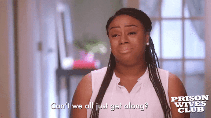 Cant We All Just Get Along Woman Crying GIF
