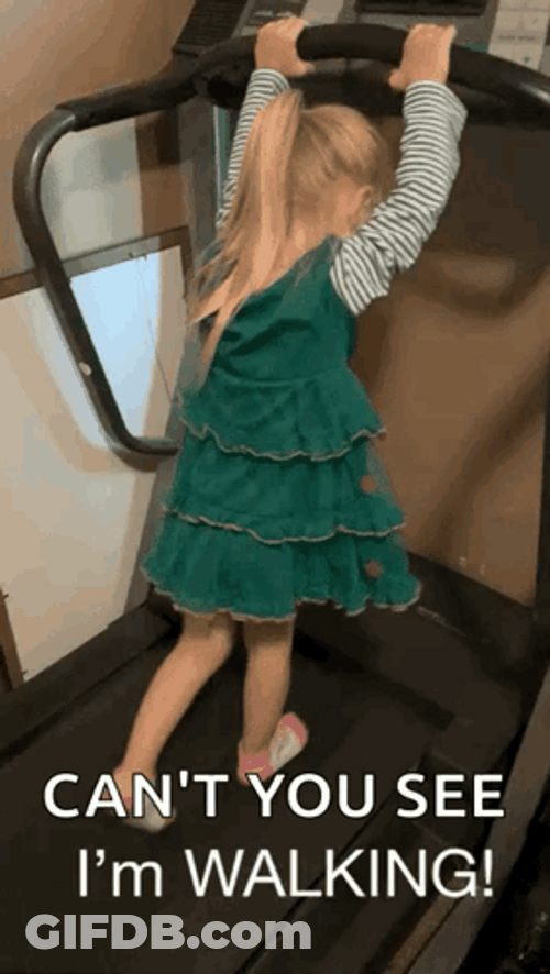 Cant You See Im Walking On Treadmill GIF