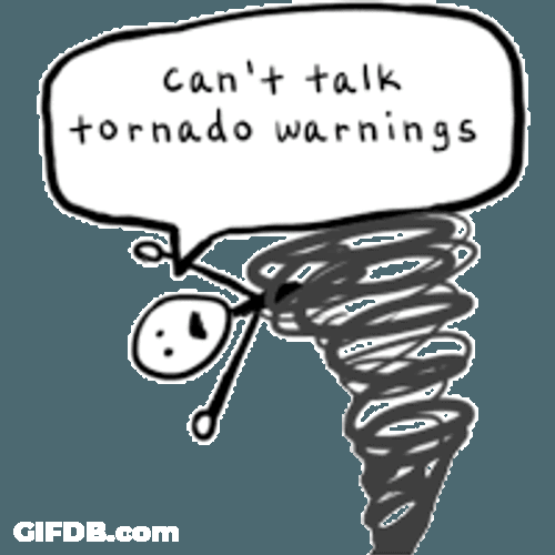 Canttalktornadowatch Tornadocoming Sticker GIF