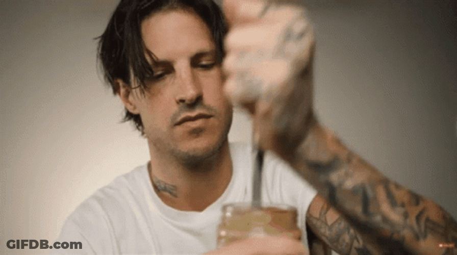 Cap Bailey Stabbing Peanut Butter GIF
