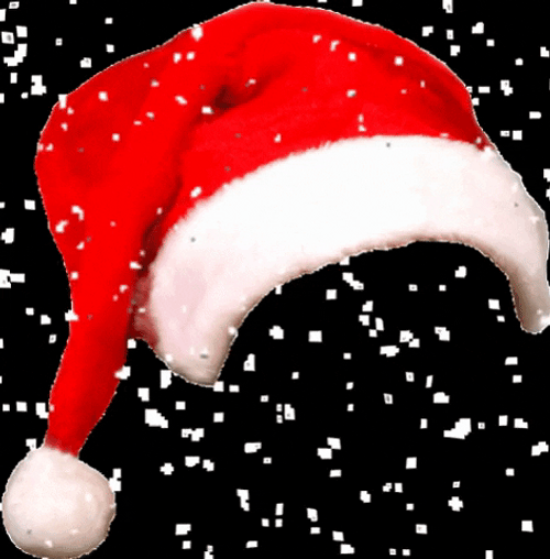 Cap Santa Claus Snow GIF
