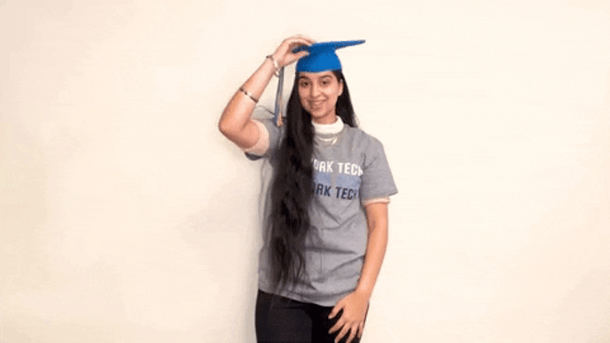 Cap Throw College Graduation GIF