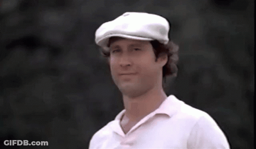 Cap Tip Caddyshack Chevy GIF
