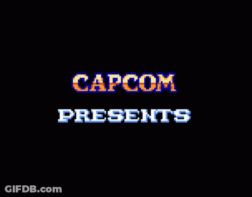 Capcom Presents On Black Background GIF