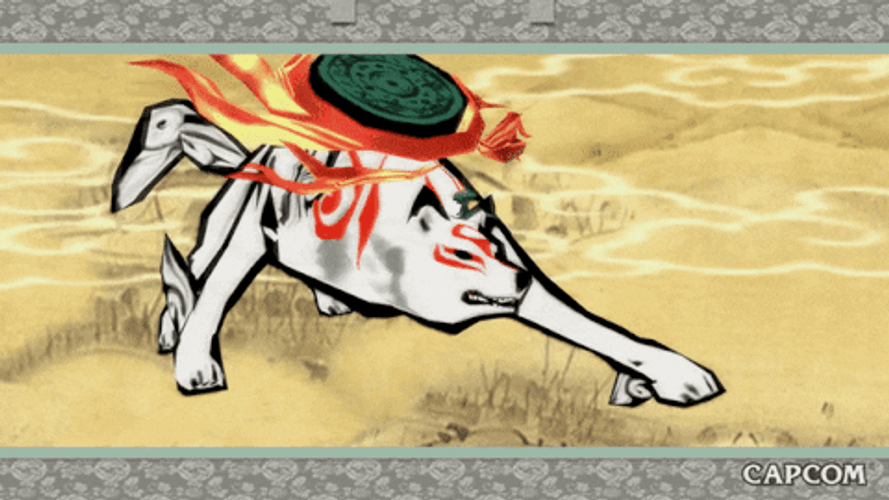 Capcom Video Game Okami Amaterasu Growling GIF