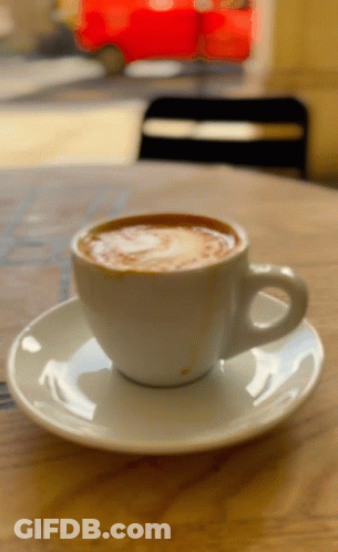 Cappuccino On Saucer GIF