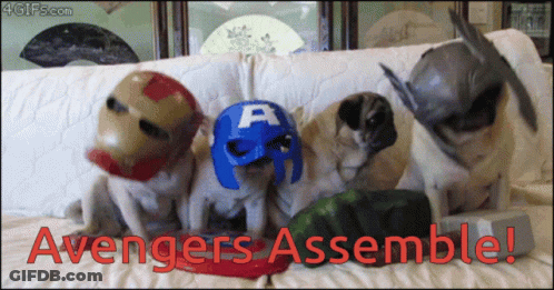 Captain America And Captain Marvel Standing Together In Video Game GIF