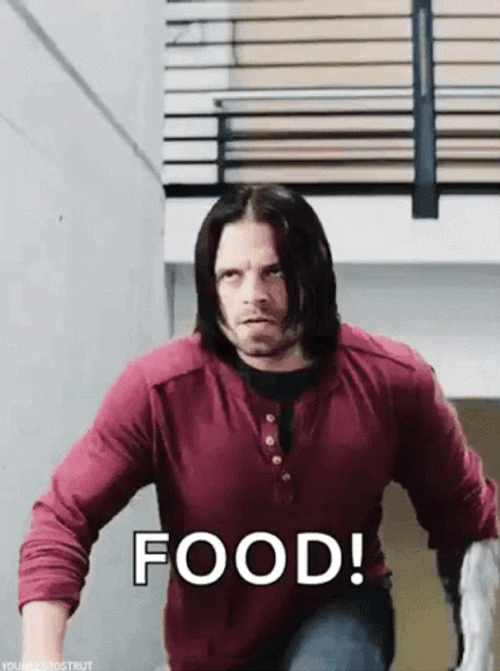 Captain America Bucky Barnes Food GIF