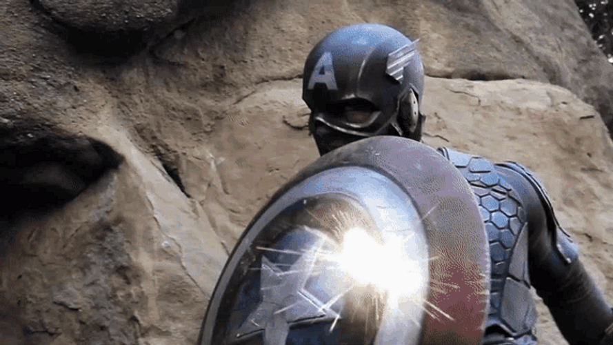 Captain America Hiding GIF