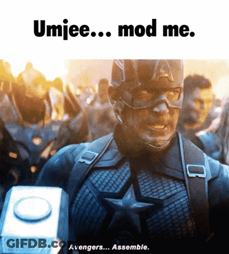 Captain America Holding Hammer Umjee Mod Me GIF