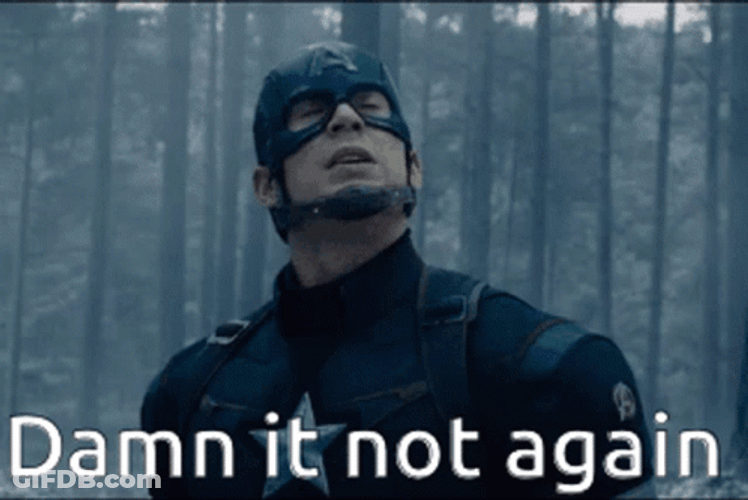 Captain America Not Again GIF