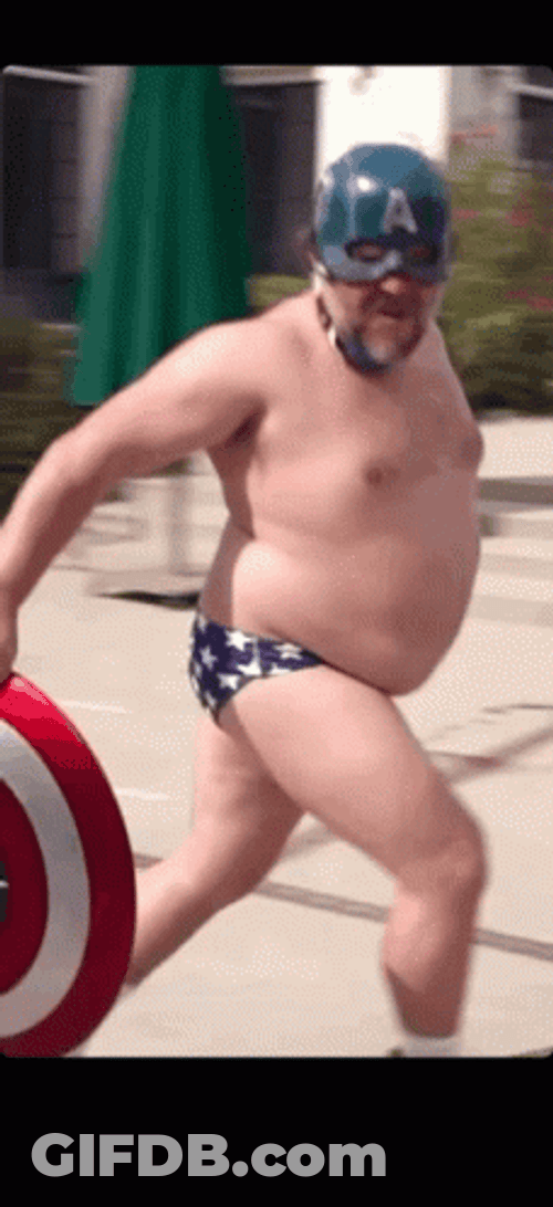 Captain America Running Fast Meme GIF