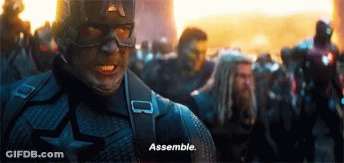 Captain America Says Assemble GIF