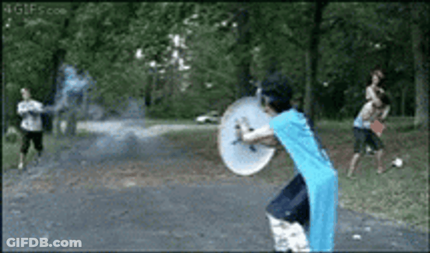 Captain America Trained With Firecracker GIF