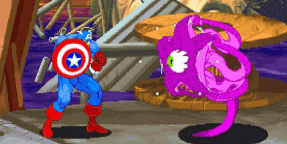 Captain America Vs. Shumagorath GIF