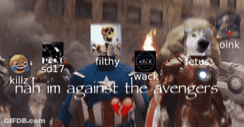 Captain Americas Saying Filthy Nah Im Against The Avengers GIF