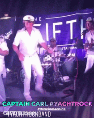 Captain Carl Dancing On Stage GIF
