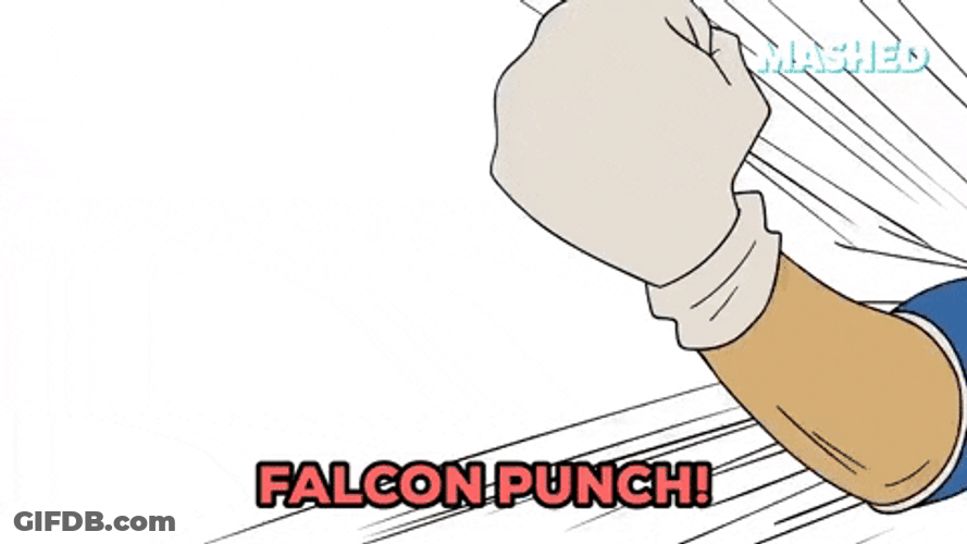 Captain Falcon Anime Fights GIF