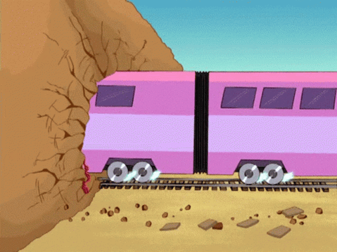 Captain Hero Train Tunnel GIF