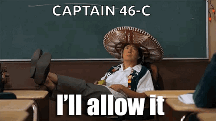 Captain I'll Allow It GIF