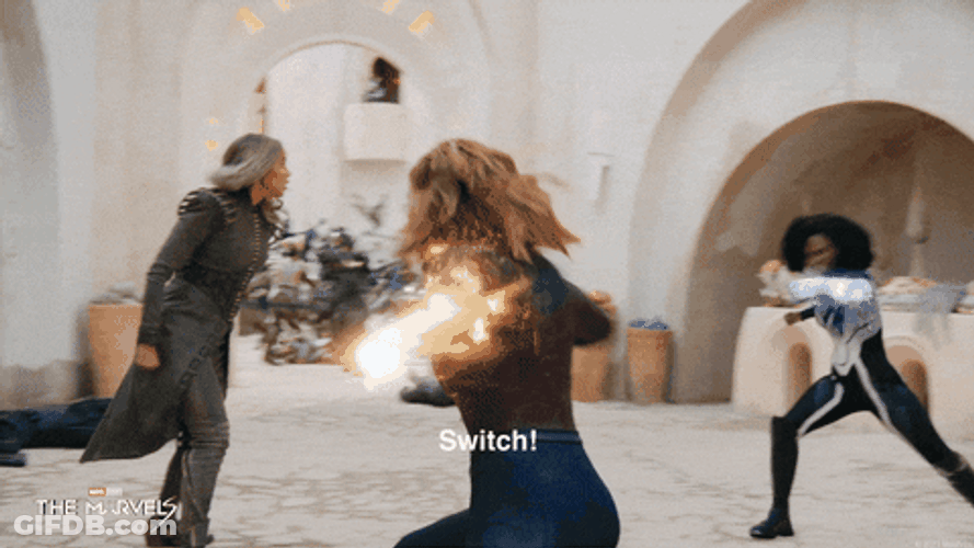 Captain Marvel Astral Confrontation GIF