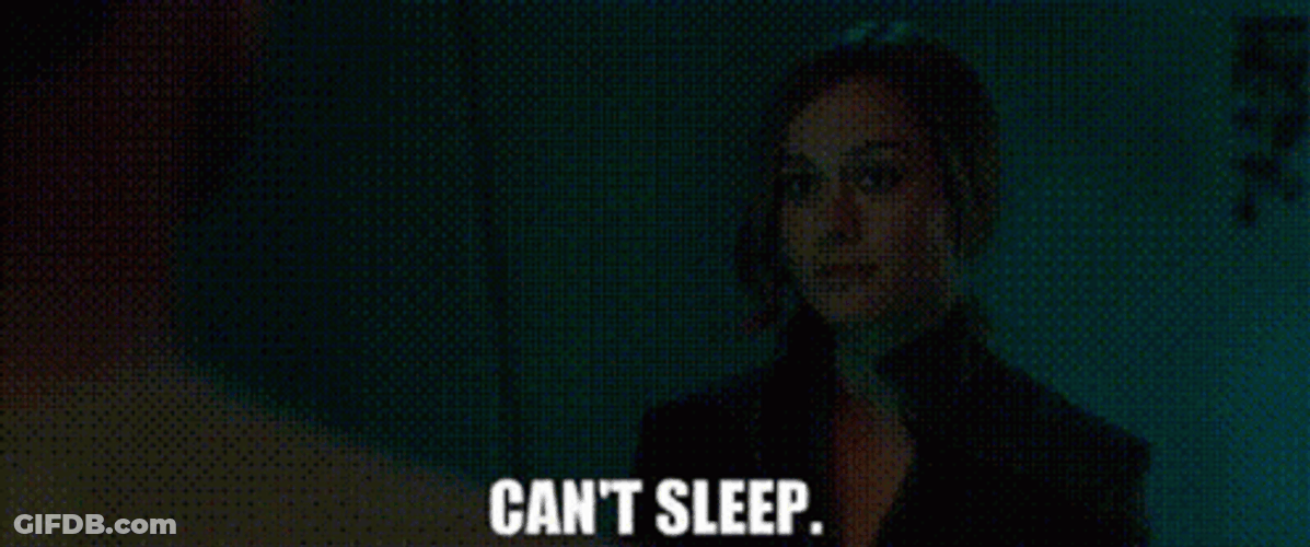 Captain Marvel Brie Larson As Carol Danvers Can't Sleep GIF