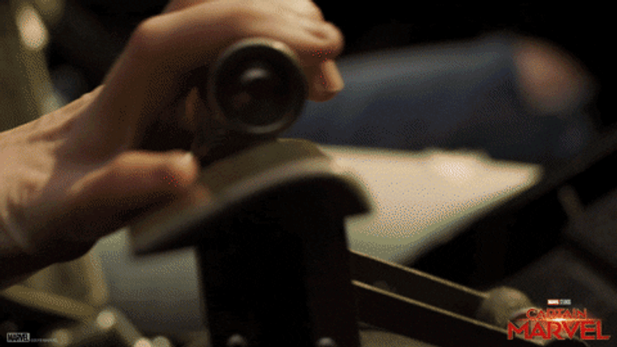 Captain Marvel Buckle Up Flying Spaceship GIF