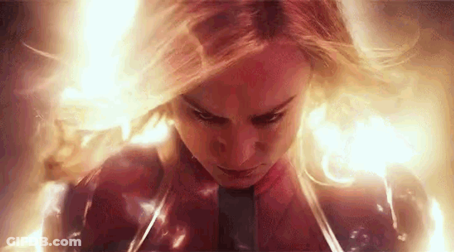 Captain Marvel Marvel Comics GIF