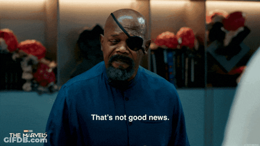 Captain Marvel Nick Fury That's Good News GIF