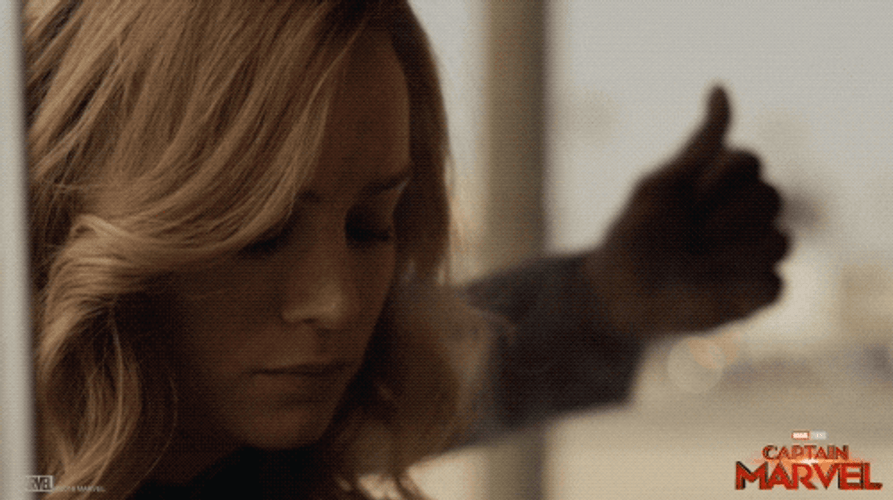Captain Marvel Nick Fury Thumbs Up GIF