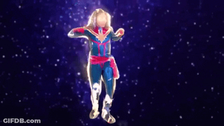 Captain Marvel Supersonic Flight GIF