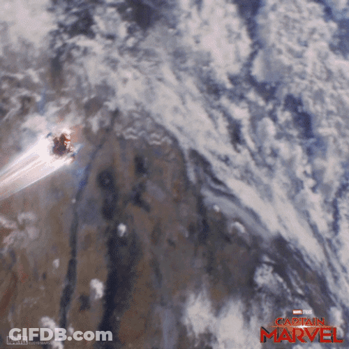 Captain Marvel Supersonic Flight Speed GIF