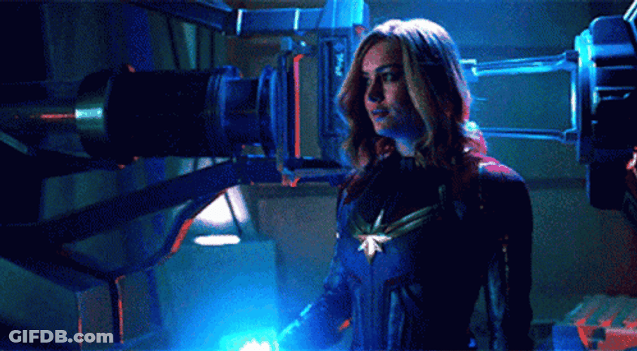Captain Marvel Tossing Tesseract Up And Down GIF