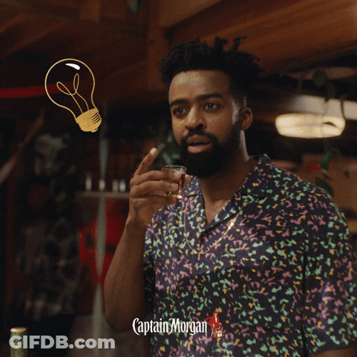 Captain Morgan Rum Bright Idea GIF