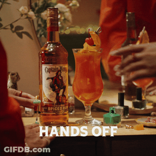 Captain Morgan Rum Hands Off GIF