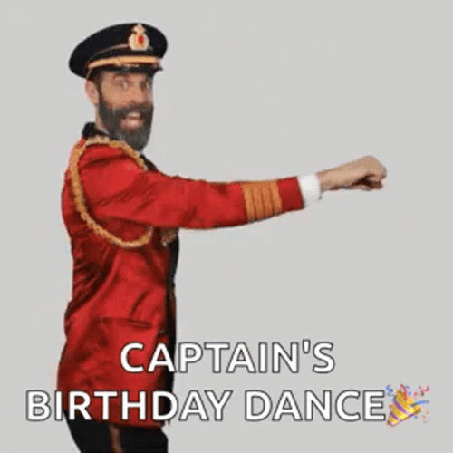 Captain Obvious Birthday Dance GIF
