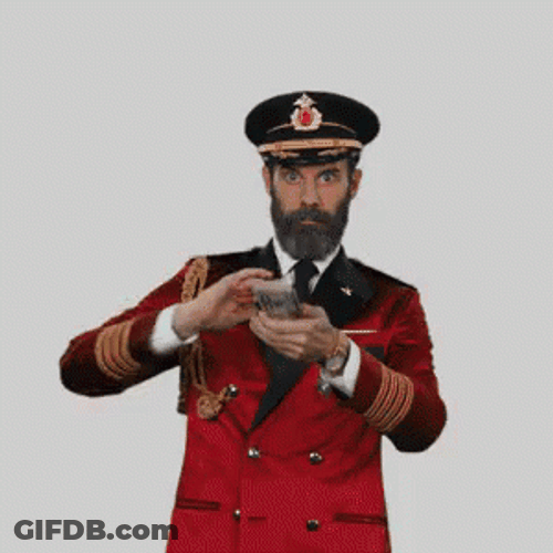 Captain Obvious Money Shower GIF