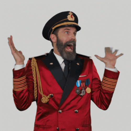 Captain Obvious Panic GIF