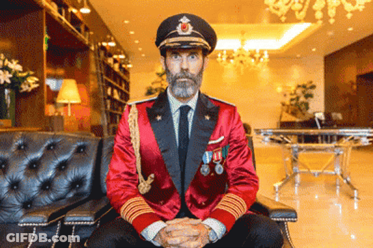 Captain Obvious Shake Head No GIF