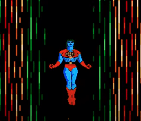 Captain Planet Flying Up GIF
