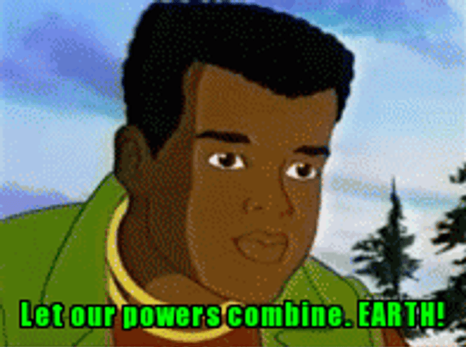 Captain Planet Powers Combined Earth GIF
