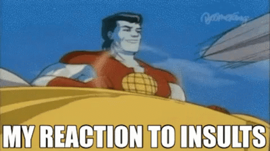 Captain Planet Reaction To Insults GIF