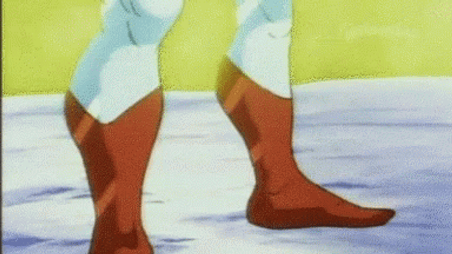 Captain Planet Showing Biceps GIF